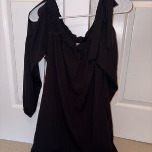 ALI & JAY Black Cold Shoulder Long Sleeve Dress